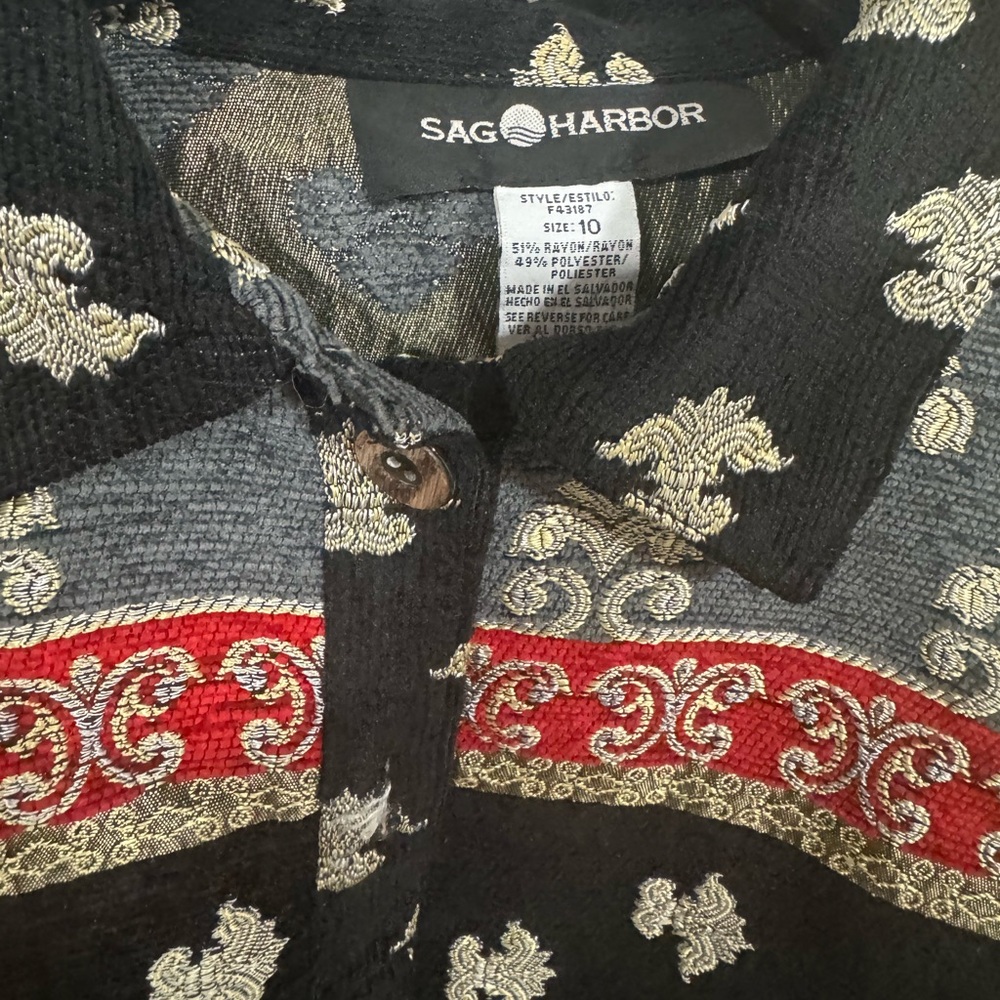 Sag Harbor Multicolor Patterned Jacket - image 2